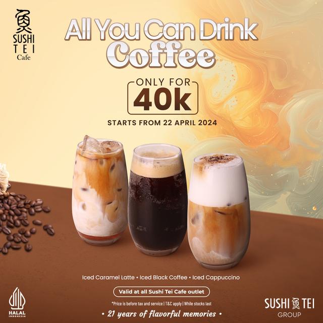 All You Can Drink Coffee - Sushi Tei Cafe